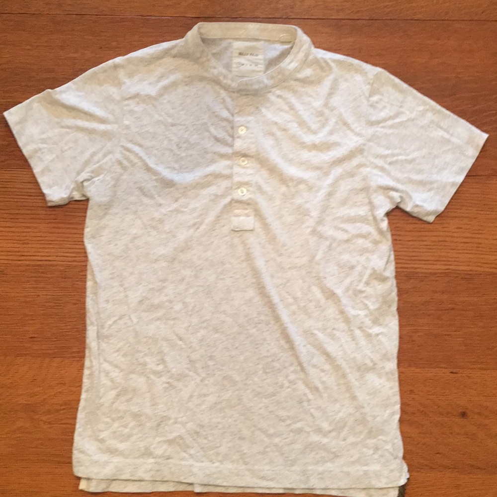 Billy Reid Heathered Gray Henley